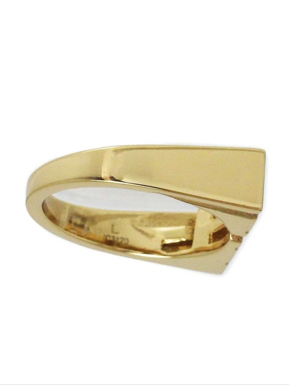 EUC FENDI Mens Large Gold Monogram Letter Ring!